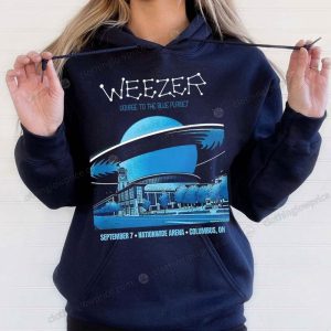 Weezer Voyage to the Blue Planet Tour Columbus OH T Shirt Weezer Space Adventure Concert Tee 2 hoodie