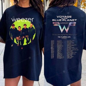 Weezer Voyage to the Blue Planet Tour Merch Weezer Live in Concert Tour Dates T Shirt 1