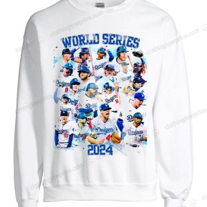 Celebrate the 2024 Dodgers World Series Victory with This Iconic Team Collage Sweatshirt 1