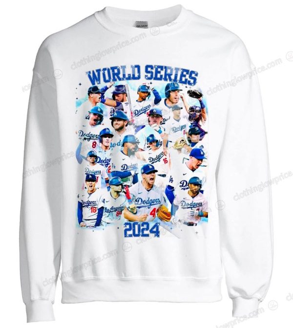 Celebrate the 2024 Dodgers World Series Victory with This Iconic Team Collage Sweatshirt