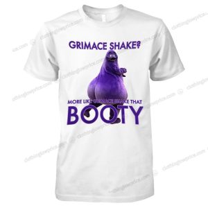 Cheeky Grimace Shake Booty T Shirt Funny Grimace Shake Wordplay Tee 1