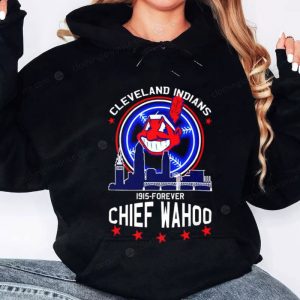 Cleveland Indians Chief Wahoo Hoodie Iconic 1915 Forever Design 1