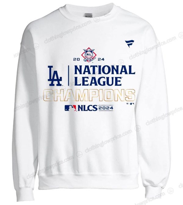 Dodgers 2024 NLCS Champions Sweatshirt with MLB and Team Logos