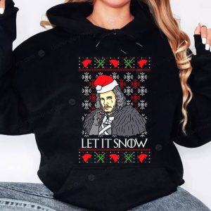 Funny Jon Snow Let It Snow Christmas Sweater for Game of Thrones Fans and Holiday Cheer 3 hoodie