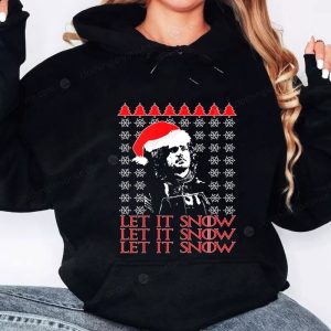 Game of Thrones Jon Snow Christmas Sweatshirt Let It Snow Winter Holiday Sweater Funny GoT Fan Gift Ugly Christmas Pullover 3 hoodie