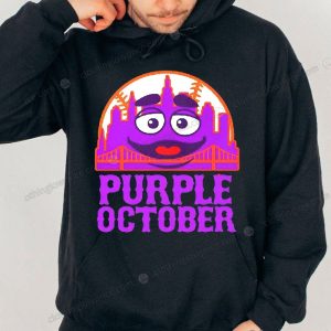 Grimace Purple October Mets Urban Skyline T Shirt Playful Urban October Graphic Merch 2 hoodie