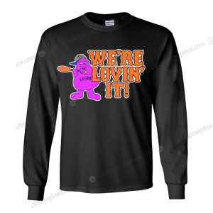 Grimace Were Lovin It Mets Fan Shirt Grimace Loves Mets Baseball Tee 3 long sleeve