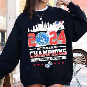 LA Dodgers 2024 National League Champions Hoodie Celebrate Victory in Style with MLB Apparel 2 sweater