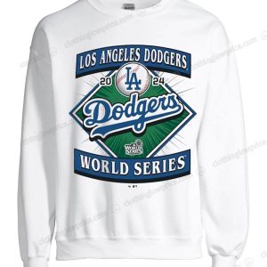 Official Dodgers 2024 World Series Sweatshirt with Classic Baseball Diamond Design