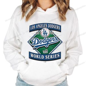 Official Dodgers 2024 World Series Sweatshirt with Classic Baseball Diamond Design 2 hoodie