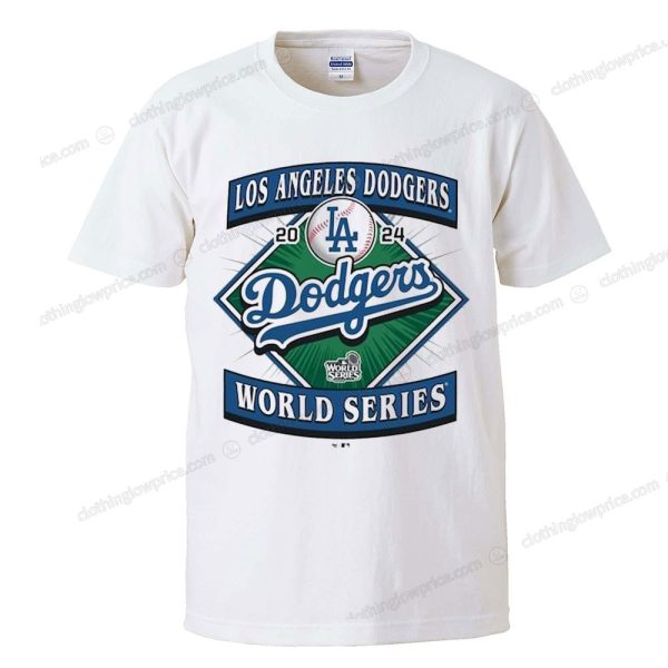 Official Dodgers 2024 World Series Sweatshirt with Classic Baseball Diamond Design