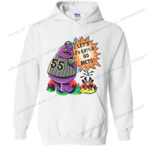 Sassy Mets Grimace Crossover Shirt Cheeky Grimace Mets Fan Typography Tee 2 hoodie