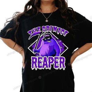 The Grimace Reaper Mets T Shirt McDonalds Mascot Gothic Twist Merch 1