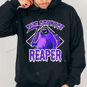 The Grimace Reaper Mets T Shirt McDonalds Mascot Gothic Twist Merch 2 hoodie